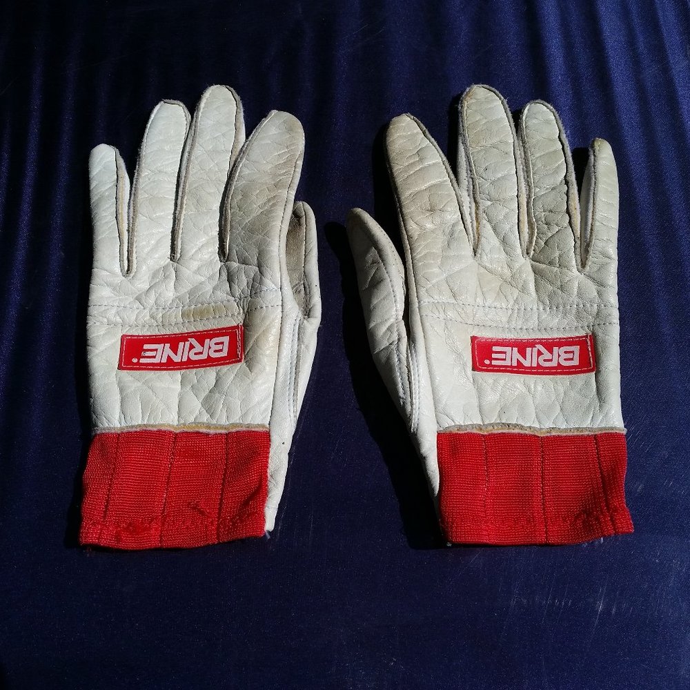 BRINE Lacrosse Gloves Vintage 1987 Womens Med Used